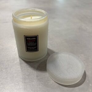 Voluspa Spiced Goji Tarocco Orange Lidded Glass Jar Japonica Collection 5.5 oz